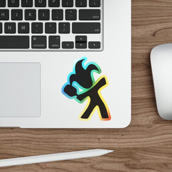 Holographic Die-cut Momus Stickers