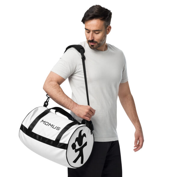 Essential gym duffle bag with MOMUS pickleball logo