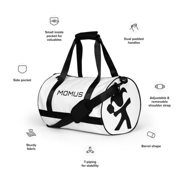 Essential gym duffle bag with MOMUS pickleball logo - Image 4
