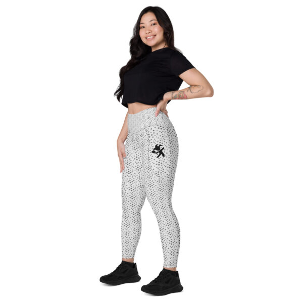 Women's Leggings with Pockets - Whisper Grey Print - Image 11