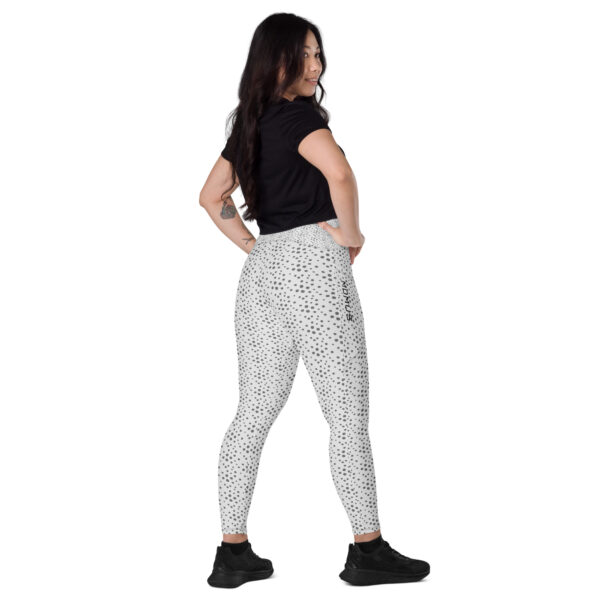 Women's Leggings with Pockets - Whisper Grey Print - Image 5