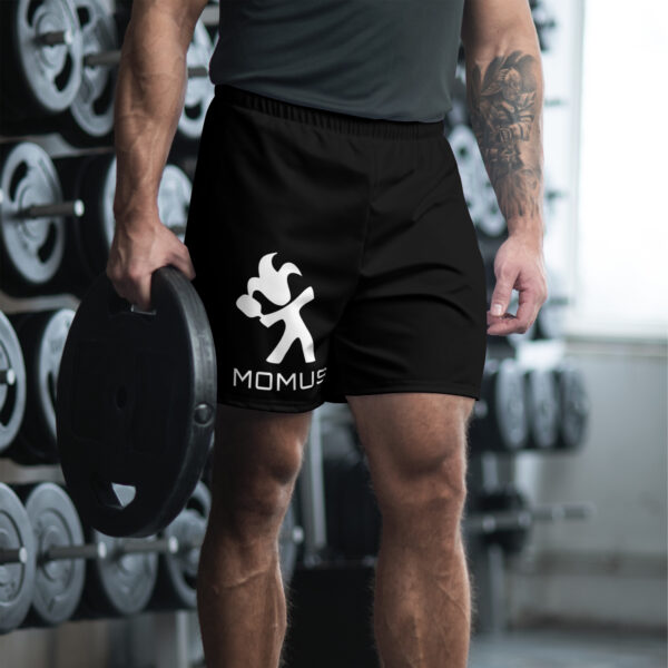 Men's Recycled Black Athletic Shorts with Pickleball logo