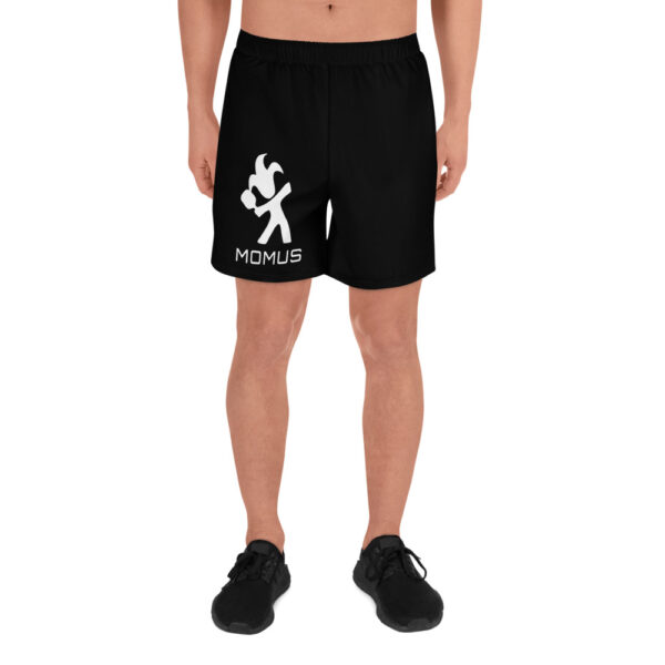 Men's Recycled Black Athletic Shorts with Pickleball logo - Image 4
