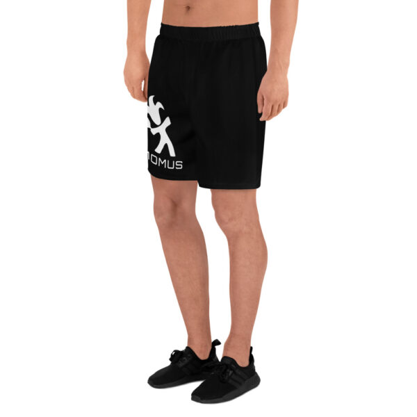 Men's Recycled Black Athletic Shorts with Pickleball logo - Image 3
