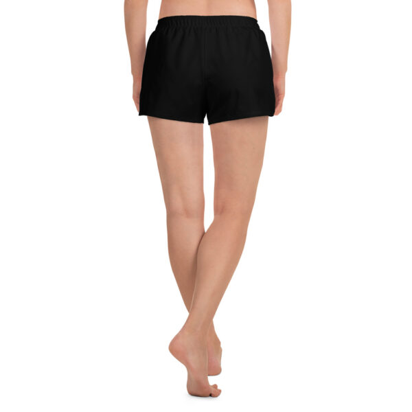 Women’s Black Athletic Shorts with MOMUS pickleball logo - Image 8