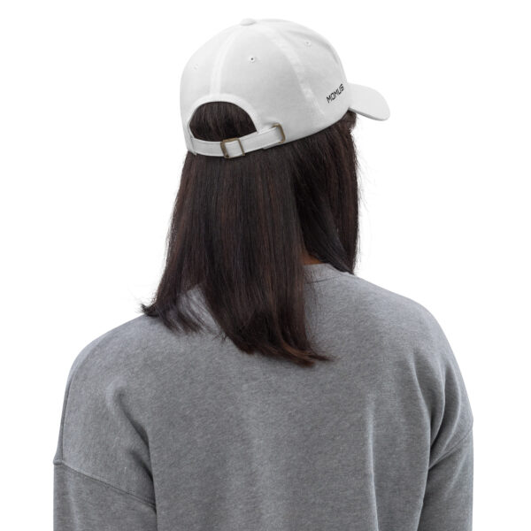 White baseball cap with embroidered pickleball logo - Image 4