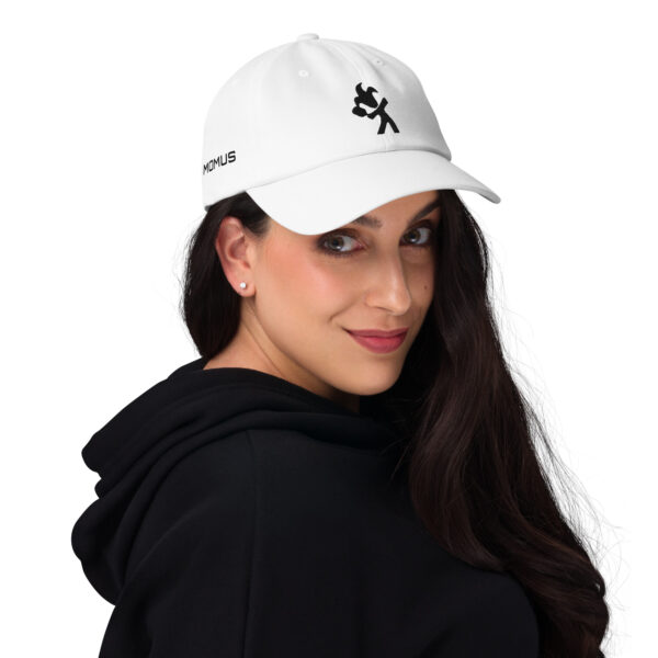 White baseball cap with embroidered pickleball logo - Image 2