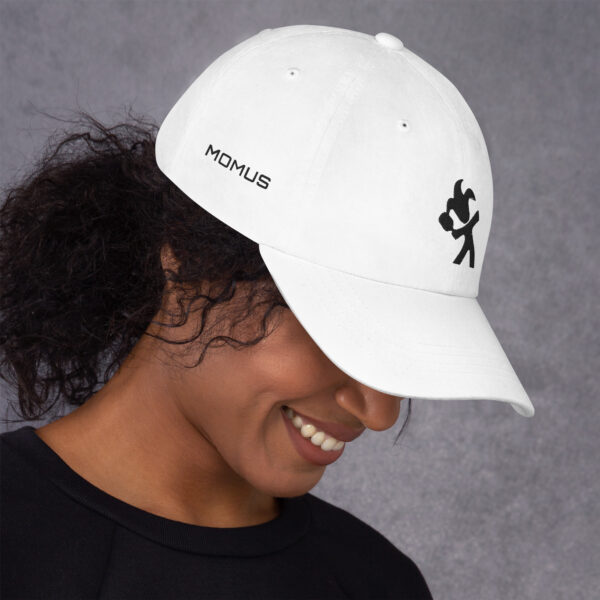 White baseball cap with embroidered pickleball logo - Image 6