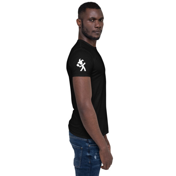 Short-Sleeve Men's T-Shirt with Pickleball arm logo - Image 9