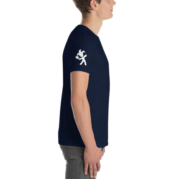 Short-Sleeve Men's T-Shirt with Pickleball arm logo - Image 13