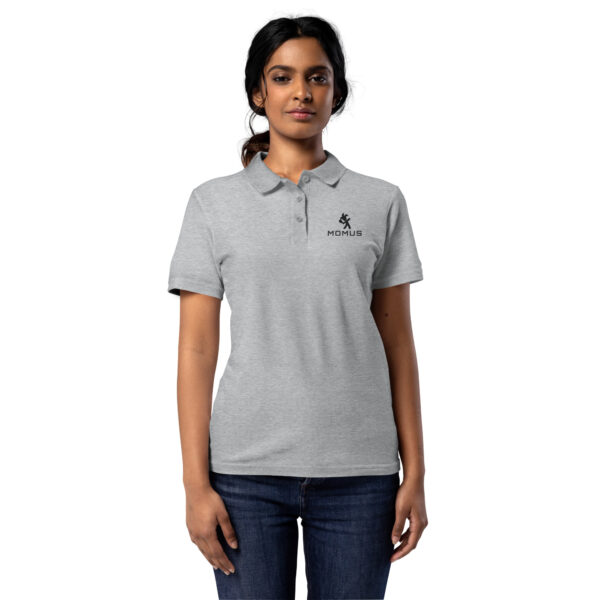 Women’s polo shirt with embroidered pickleball logo - Image 4