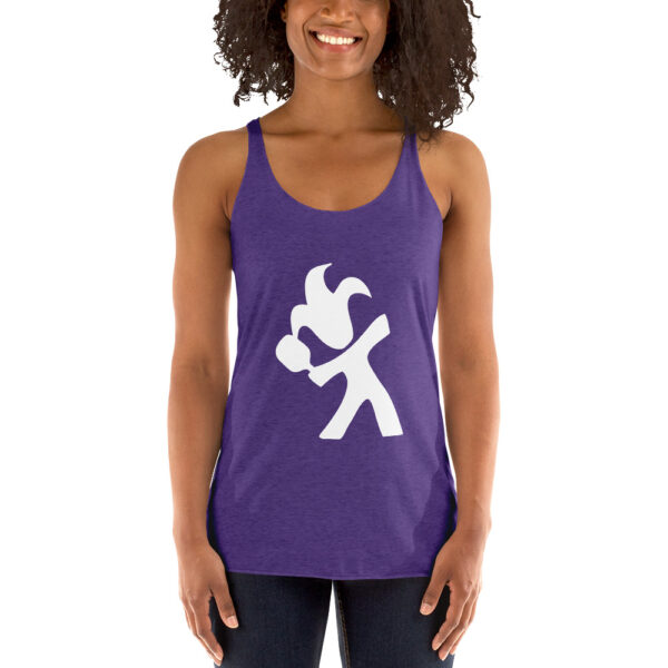 Women's Racerback Tank with Pickleball logo