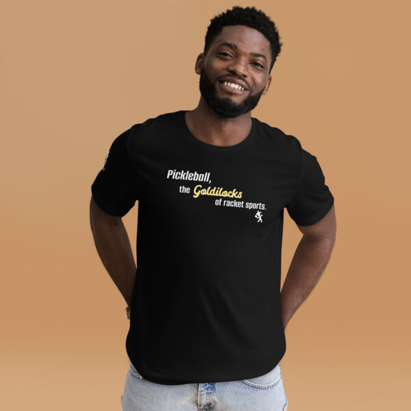 Goldilocks tennis vs pickleball t-shirt - unisex - Image 2