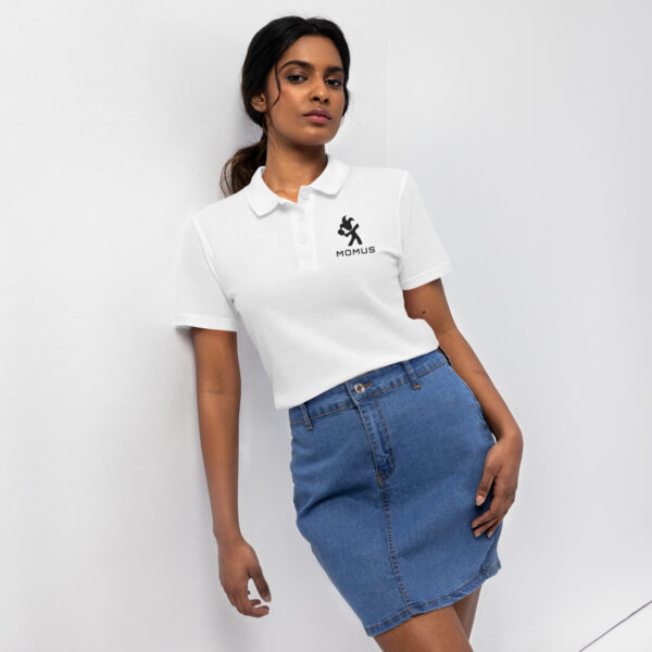 Women’s polo shirt with embroidered pickleball logo - Image 10