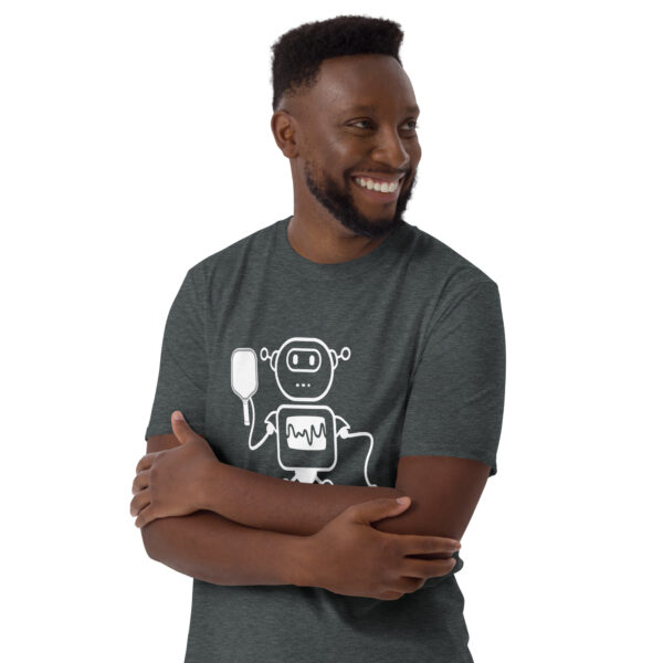 Robot Playing Pickleball T-shirt - Unisex - Image 11