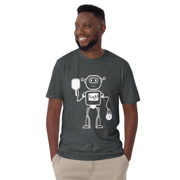 Robot Playing Pickleball T-shirt - Unisex - Image 10