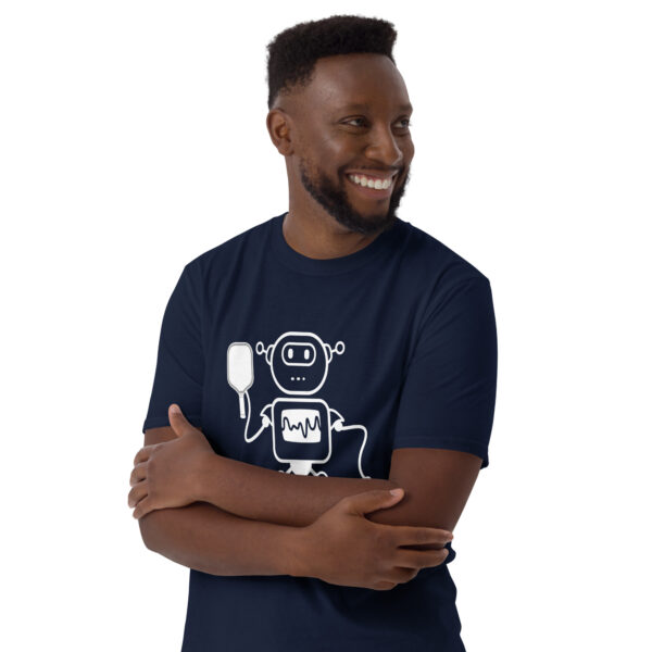 Robot Playing Pickleball T-shirt - Unisex - Image 8