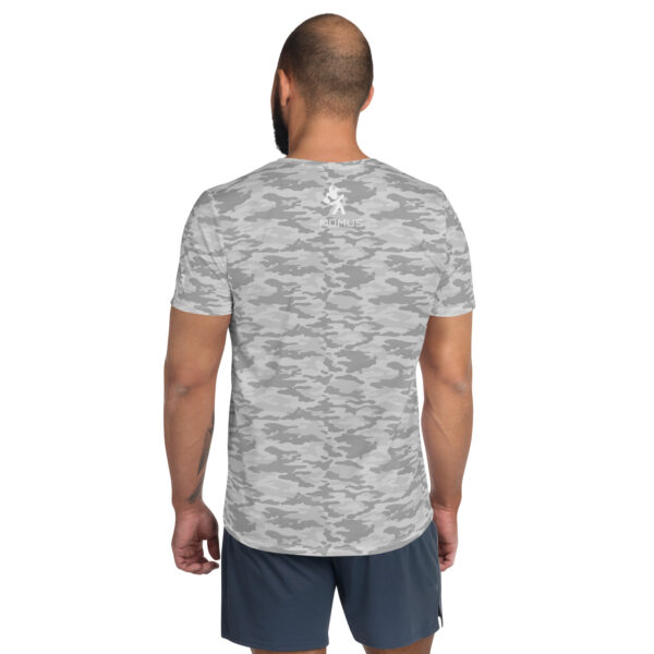 Men's Athletic Pickleball T-shirt - Light Gray Camo - Image 6